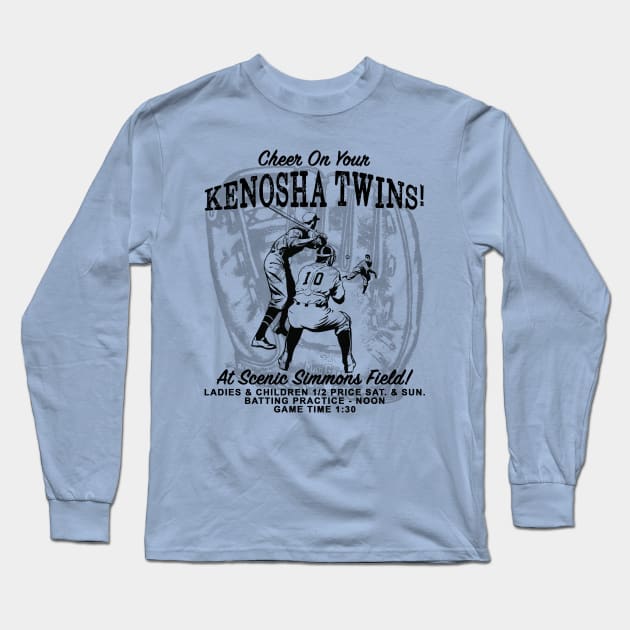 Kenosha Twins Long Sleeve T-Shirt by Vandalay Industries